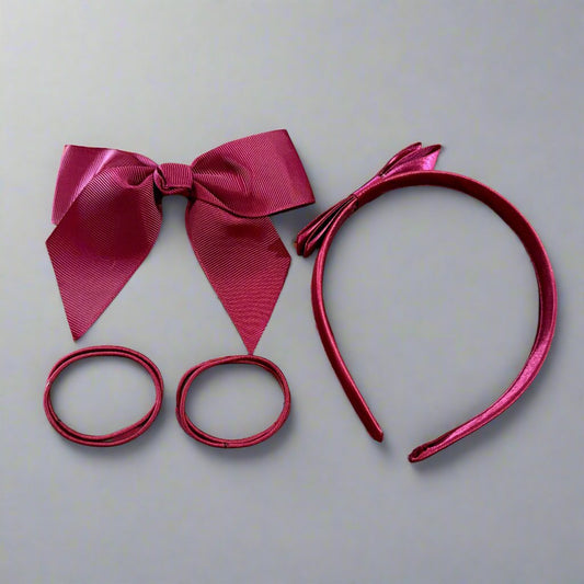 DCS HAIR ACCESSORIES ZIP POUCH - NAVY, ROYAL BLUE OR MAROON