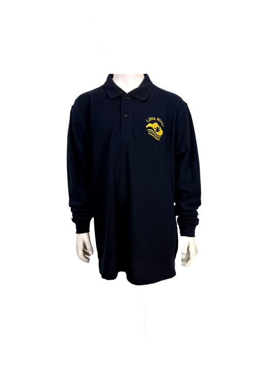 LITTLE RIVER PRIMARY LONG SLEEVE POLO - NAVY