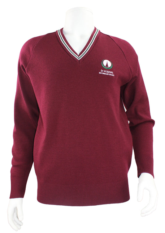 ST ALBANS COLLEGE MAROON JUMPER