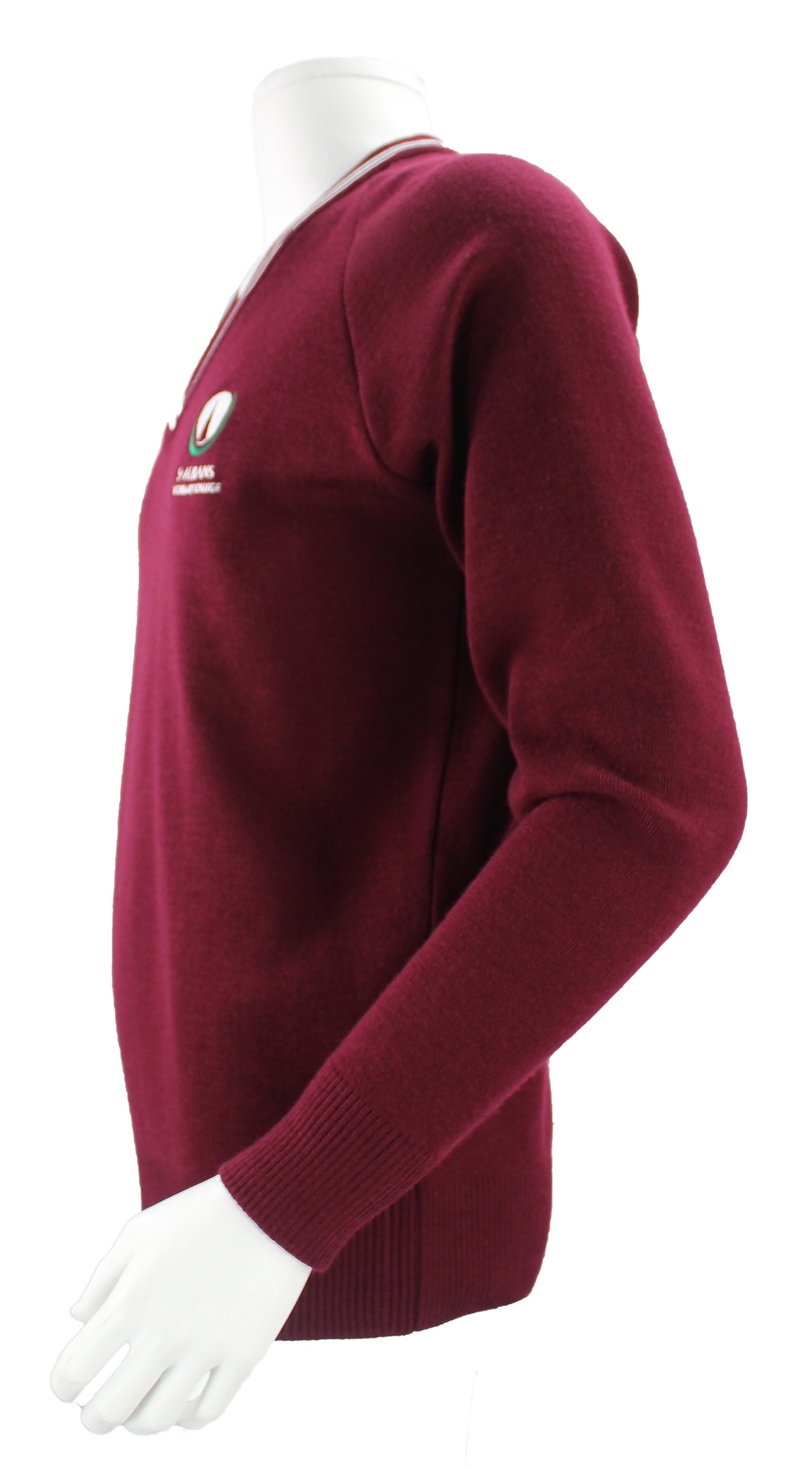 St Albans College Jumper Woollen – Maroon