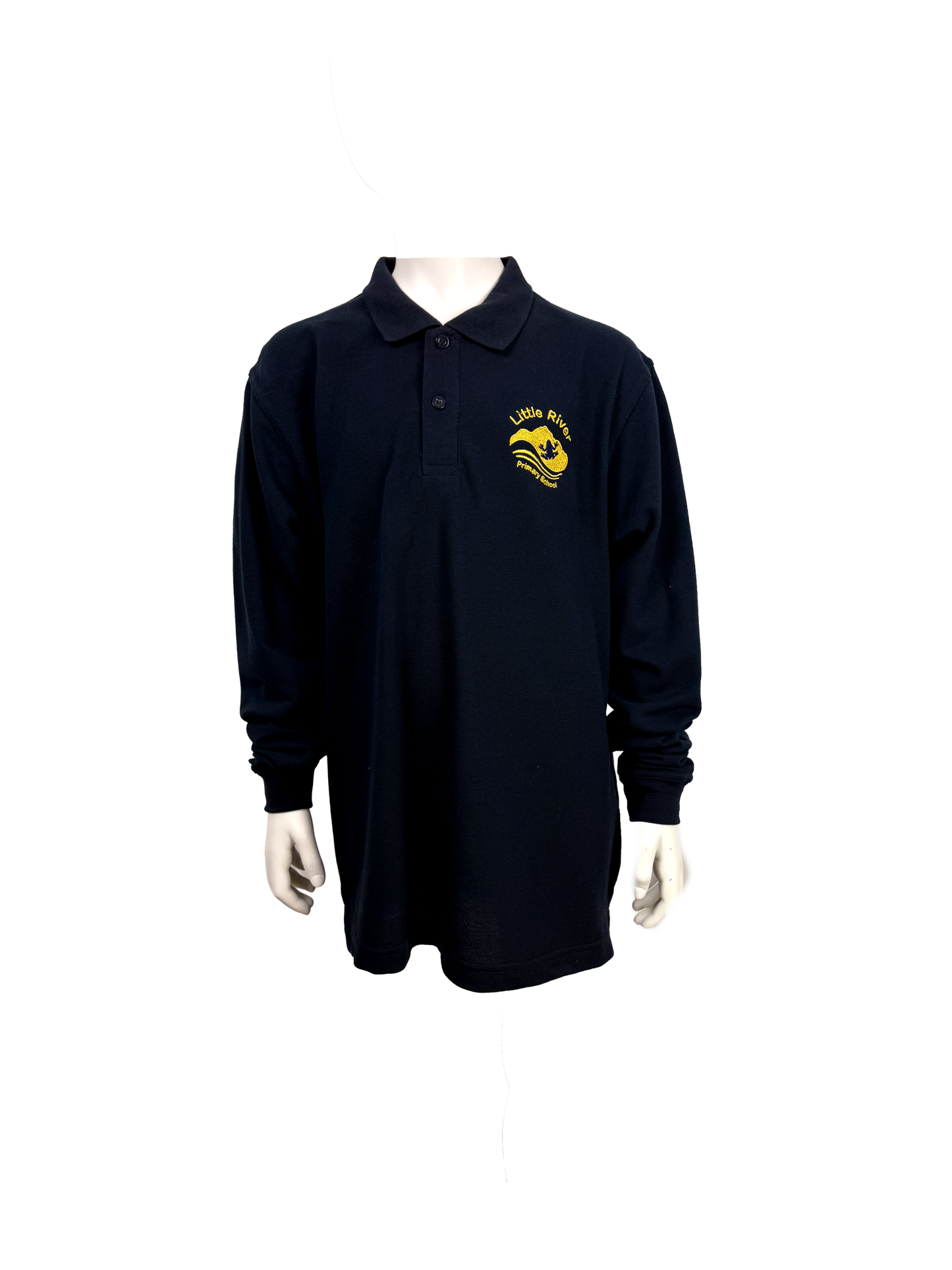 LITTLE RIVER PRIMARY LONG SLEEVE POLO - NAVY