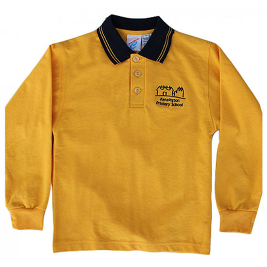 KENSINGTON PRIMARY LONG SLEEVE POLO (GOLD)