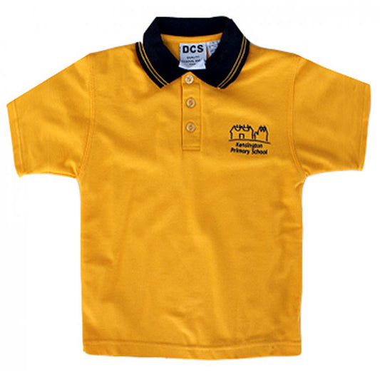 KENSINGTON PRIMARY SHORT SLEEVE POLO (GOLD)